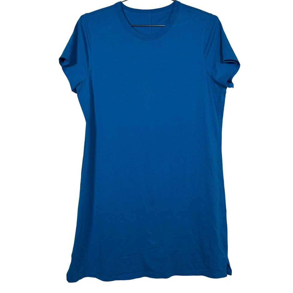 Bright Blue Dopamine Lululemon Short Sleeve Crew‎ Neck T-Shirt Dress Large